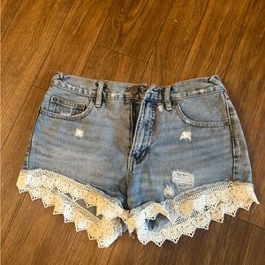 Free people denim shorts